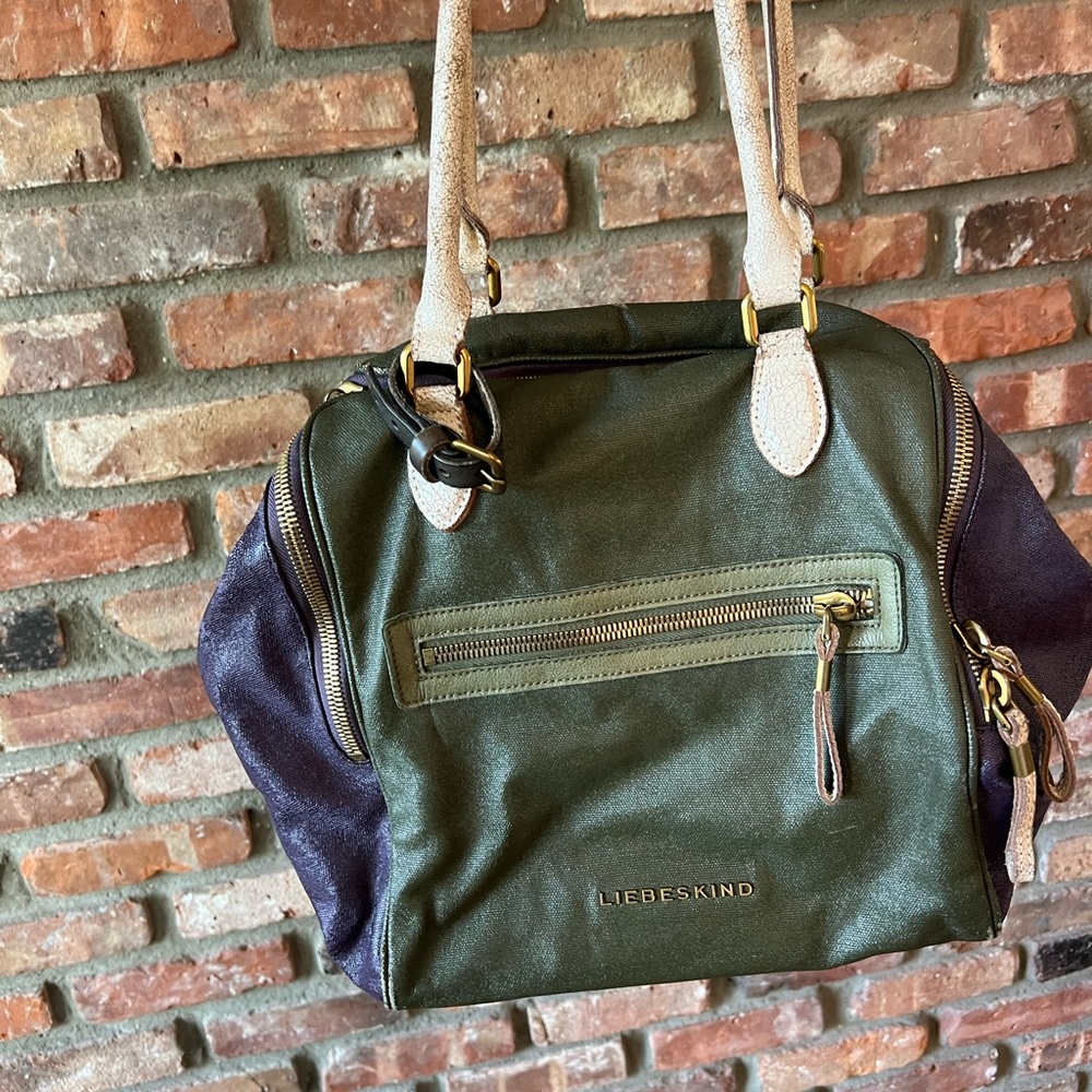 Liebeskind Green, Tan and Purple  Women's Bag